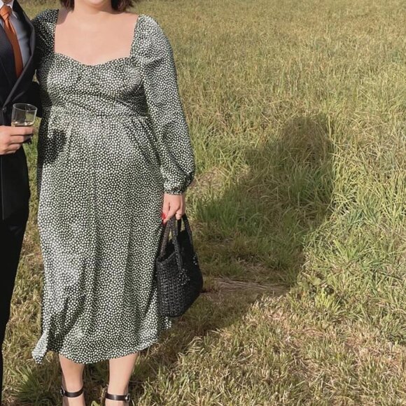 Green Floral Dress - Picture 1 of 6